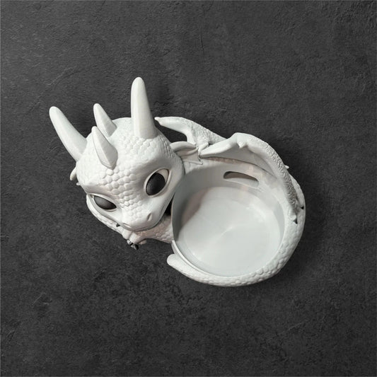 Echo Dot 3 Halter Entspannter Babydrache | Fantasy Drachen Figur Ständer | PLA