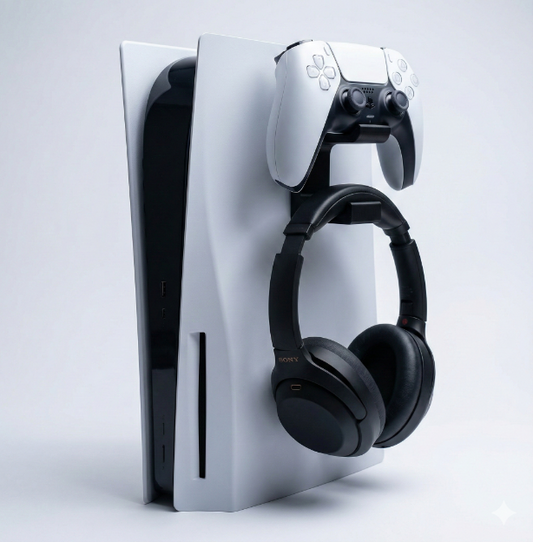 PS5 Controller & Headset Halterung Clip-On | PlayStation 5 Konsolen-Halter | Germany
