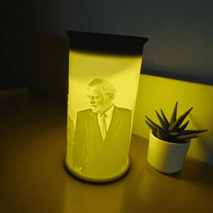 Personalisierte Lithophanie Lampe mit Foto | Solar-Erinnerungslicht