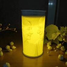 Personalisierte Lithophanie Lampe mit Foto | Solar-Erinnerungslicht