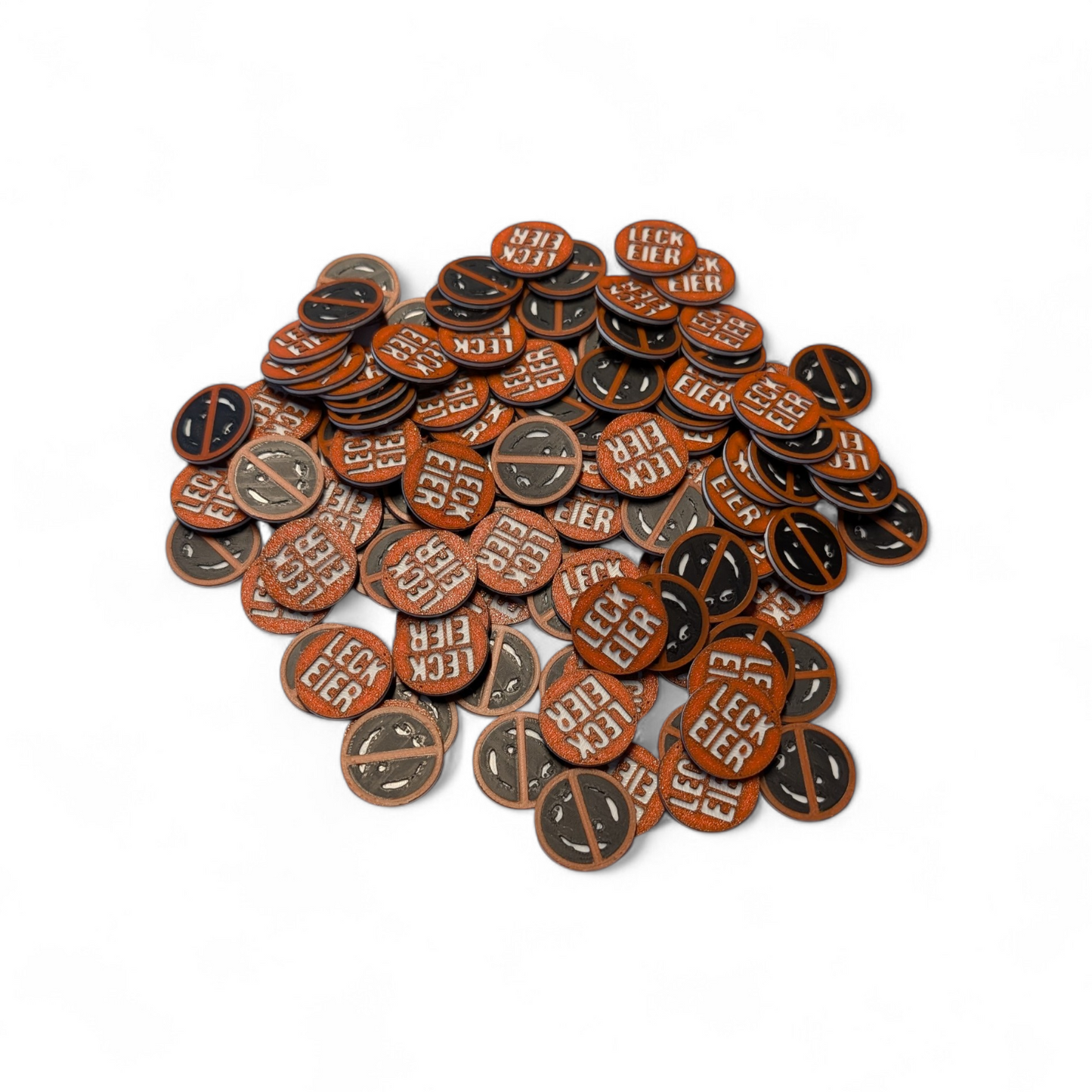 Leck Eier Einkaufswagenchip Set beidseitig | Satire Statement Chip | PLA