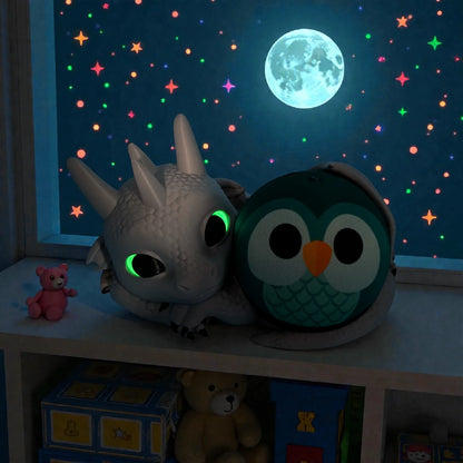 Halterung für Echo Dot 4. Gen | Babydrache Ständer Alexa Zubehör | Glow & Gold