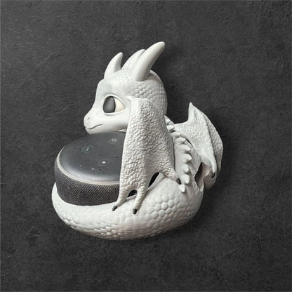 Echo Dot 3 Halter Entspannter Babydrache | Fantasy Drachen Figur Ständer | PLA