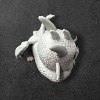 Echo Dot 3 Halter Entspannter Babydrache | Fantasy Drachen Figur Ständer | PLA