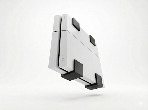 Wandhalterung für Sony PlayStation 4 (Original/Fat) Halterung | Made in Germany