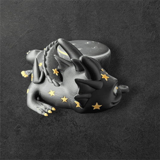 Echo Dot 3 Halter Sternendrache 3-farbig | Fantasy Drachen Figur Ständer | PLA
