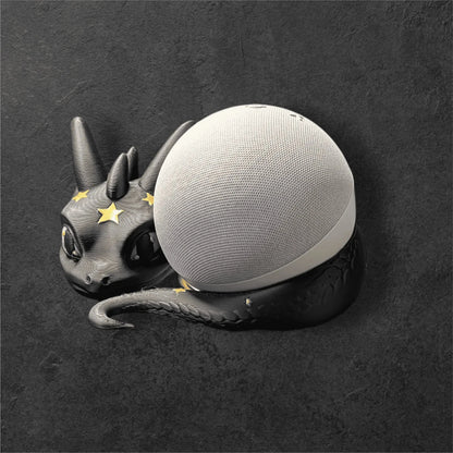 Echo Dot 5 Halter Sternendrache | Fantasy Drachen Figur Ständer | PLA