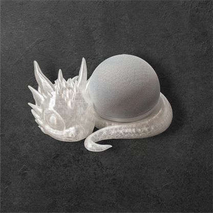 Echo Dot 5 Halter Babydrache | Fantasy Drachen Figur Ständer | PLA