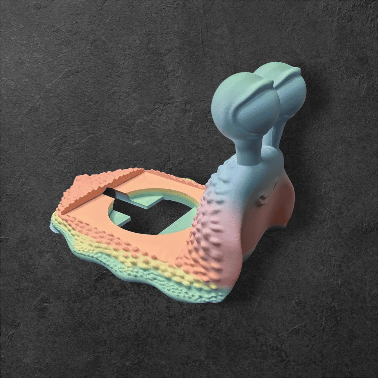 Toniebox Halter Schnecke für Tonies | Farbenfroher Ständer | PLA