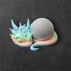 Echo Dot 5 Halter Babydrache | Fantasy Drachen Figur Ständer | PLA