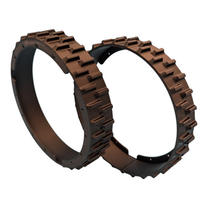 Ersatz-Laufflächen für Gardena Husqvarna Flymo & McCulloch | 2er Set | ASA UV