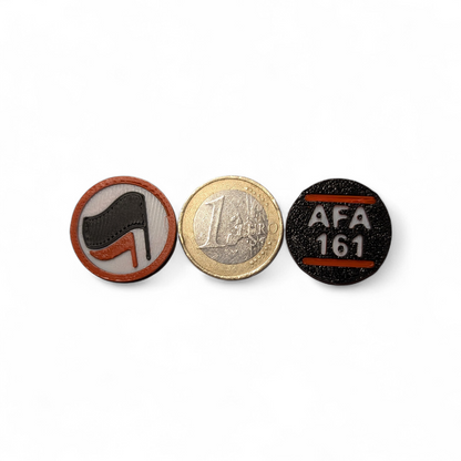AFA 161 Einkaufswagenchip Set beidseitig | Antifa Statement Chip | PLA