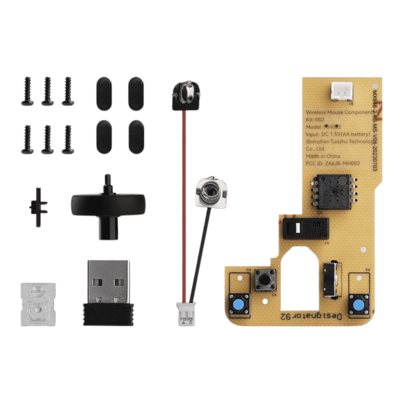 Bambu Lab Maker-Kit 02 – Bauteilset für kabellose Maus | 2.4GHz USB Empfänger | DIY Elektronik-Kit – Bild 2