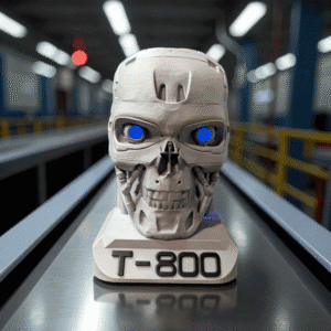 T800 Alexa Dot Halter V2 | Terminator Büste für Echo Dot 4 & 5 | 3D-Druck aus PLA | MrWildHunt